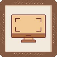 monitor de icono de vector