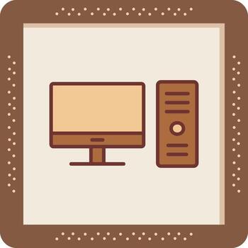 Computer Vector Icon