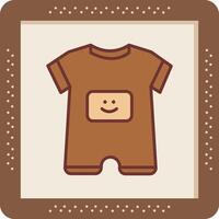 Baby Boy Outfit Vector Icon