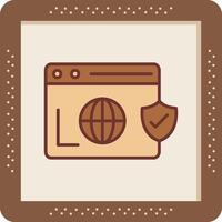 Secure  Browser Vector Icon