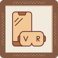 icono de vector de realidad virtual