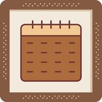 icono de vector de calendario