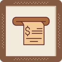 Receipt Vector Icon