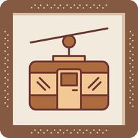 Cable Car Vector Icon