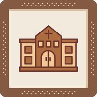 icono de vector de iglesia