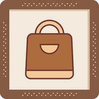 icono de vector de bolsa de compras