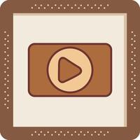 Video Player Vector Icon