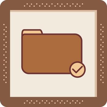 icono de vector de carpeta