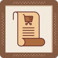 Shopping List Vector Icon