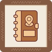 icono de vector de libreta de direcciones