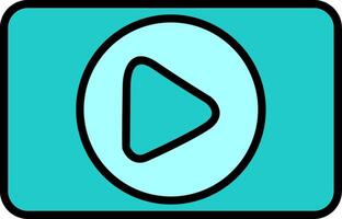 Video Player Vector Icon