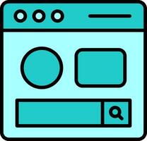 Search Page Vector Icon