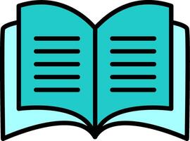 Open Book Vector Icon