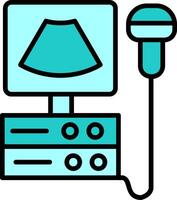 Ultrasound Machine Vector Icon