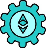 Ethereum Setting Vector Icon
