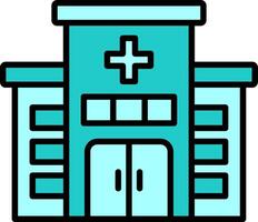 icono de vector de hospital