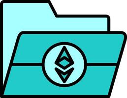 Ethereum Folder Vector Icon