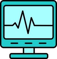 Ecg Reading Vector Icon