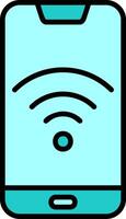 Smartphone Wifi Vector Icon