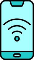 Smartphone Wifi Vector Icon