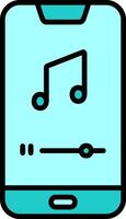 Mobile Music Player Vector Icon