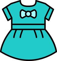 Baby Girls Dress Vector Icon