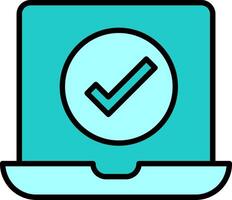 icono de vector de marca de verificación