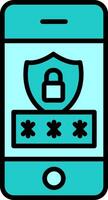 Mobile Security Vector Icon