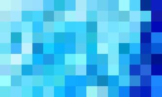 Gradient blue pixel background, gradient abstract tile background. Rectangular colourful check pattern. vector