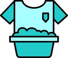 Washing Clothes Vector Icon