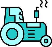 icono de vector de tractor