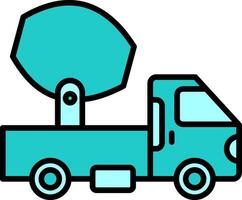 Cement Truck Vector Icon