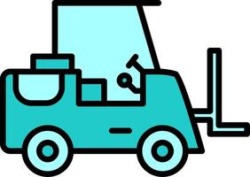 Forklift Vector Icon