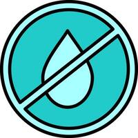 No Water Vector Icon