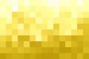 Gold pixel background, gradient abstract tile background. Rectangular colourful check pattern. vector