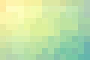 Green teal pixel background, gradient abstract tile background. Rectangular colourful check pattern. vector