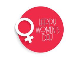 stylish happy women's day background vector