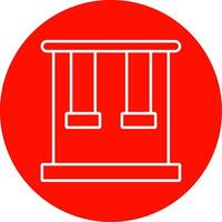 Trapeze Line Circle color Icon vector