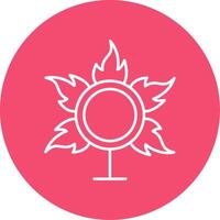 Ring Of Fire Line Circle color Icon vector