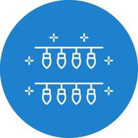 Lights Line Circle color Icon vector
