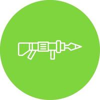 Grenade Launcher Line Circle color Icon vector