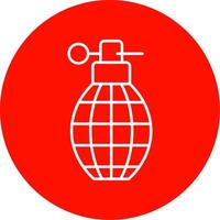 Grenade Line Circle color Icon vector