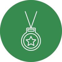 Medal Line Circle color Icon vector