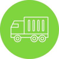 Truck Line Circle color Icon vector