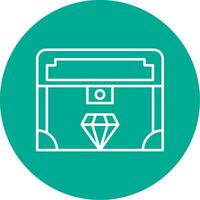 Valuable Line Circle color Icon vector
