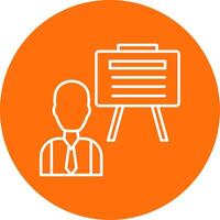 Board Line Circle color Icon vector