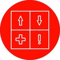 Swot Analysis Line Circle color Icon vector