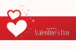 happy valentines day greeting hearts design vector