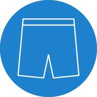 Shorts Line Circle color Icon vector