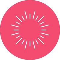Fireworks Line Circle color Icon vector